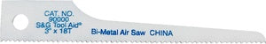 Tool Aid 18TPI 3" Cobalt Reciprocating Air Saw Blades