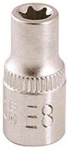 1/4 Dr E8 External Star Socket