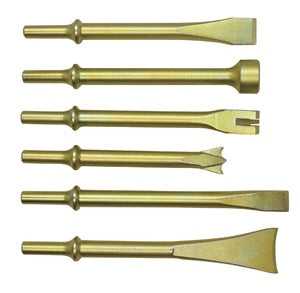 Astro Pneumatic 6pc Heavy Duty THOR Air Hammer, Chisel & Cutter Bit Set .401 Shank