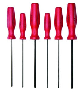 Mayhew 6 PC Long Slotted & Phillips Screwdriver Set