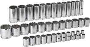 37 Pc 1/2" Dr 12Pt Std/Deep