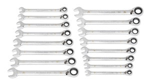 Gear Wrench 16 Piece 90T Metric Reversible Wrench Set