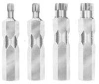 Lisle TRIPLE SQUARE 12 PT. SET 4 PC METRIC 1/2IN. HEX