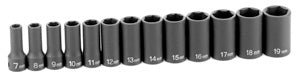 Grey Pneumatic 3/8" Drive 13 Piece Semi Deep Metric Impact Set
