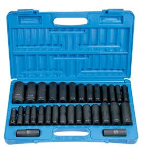 1/2" Drive 30 Piece SAE and