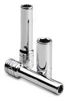 SK Tools 1/4" Drive 3/8" 6 Point Deep Chrome Socket