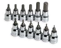 12 Pc 3/8" Dr Fractional Hex