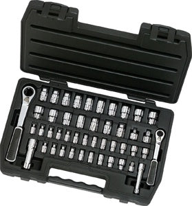 46 Pc Pass Thru Ratchet 1/4" &