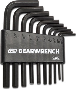 10 Piece SAE Short Arm Hex Key