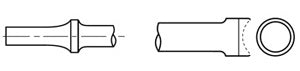 1/8" Rivet Punch .401 Shank