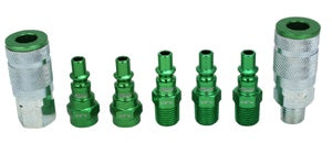 7 Piece A-Style 1/4" NPT Green