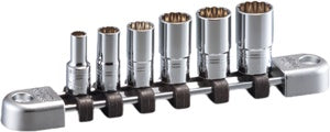 6 Piece 1/4" Drive Metric 12 - 1