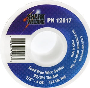 1/8" 95/5% Tin-Ant - 1/4 Lb.