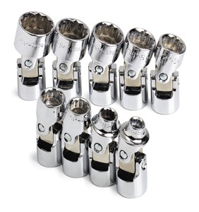 9 Pc 3/8" Dr 12 Pt SAE Flex