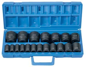 Grey Pneumatic 1/2"DR 19PC MASTER SET SAE