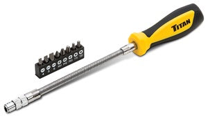 9 pc. Flexible Driver and Bit
