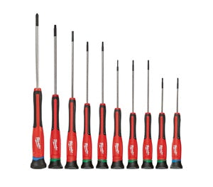 Milwaukee Tool 10pc Precision Screwdriver Set