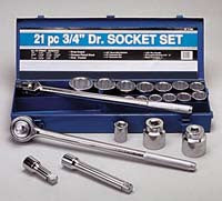 21 Pc.SAE 3/4"Dr.Socket Set