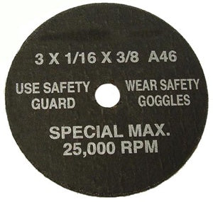 1/16" Cut Off Wheel With Arbor