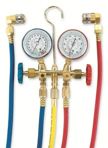 72" R134a Brass Manifold Set