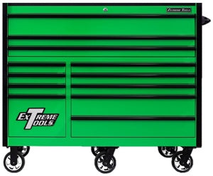 55" Green With Black Trim 12