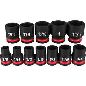 12 Piece Shallow 1/2" Drive