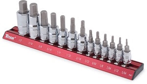 13 Piece SAE Hex Bit Socket