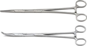 GearWrench 2 Piece Double-X Straight and 45 Degree Hemostat Plier Set