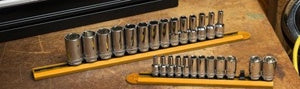 27 Piece 1/4" & 3/8" Drive 6Pt