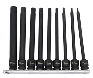 1/4" Drive Impact 9 Piece 4"