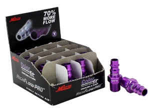 Milton Industries HighFlow Plugs, V-style Purple,1/4" MNPT