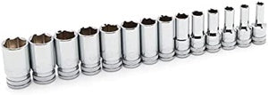 Gearwrench 14PC 3/8"DR 6PT MID LENGTH SKT SET