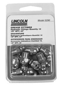 45ﾰ 1/8" Grease Fitting 10 Pk