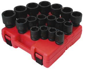 17 Piece 3/4" Drive SAE Impact
