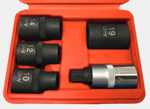 5 Pc. 5-Point Socket Set 1/2"