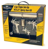 4 Piece Spray Guns 1.0 1.4 1.7