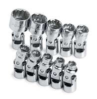 10 Piece 12 Point Flex 1/4"