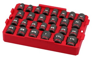 1/2" Drive 27 Piece Metric/SAE - 1