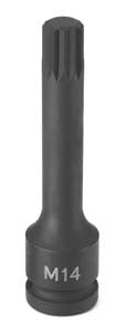 1/2" Drive x M14 Triple Square