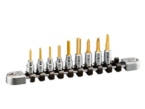 9 Piece 1/4" Drive Hex &