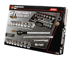 21Pc 3/4" Dr SAE Socket Set