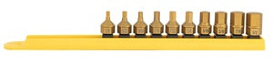 Mayhew 10 Piece Dual Drive  SAE Hex Bit Set