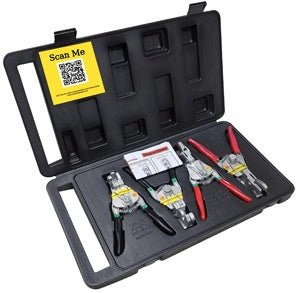 Direct Source Int. Quick Release Pliers - 4 Piece Set w/case Item ID: DSIQRP4S-P