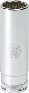 1/4 Drive 12pt. Deep Socket - 17