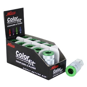 1/4" NPTF Coupler ColorFit - 1