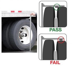 A "Go/No Go" Tire Caliper for