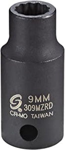 3/8" Dr. 9mm 12pt Semi-Deep