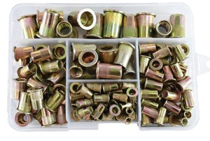 Astro Pneumatic 120pc Steel Rivet Nut Assortment - SAE