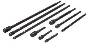 9 Pc Impact Socket Adapter Set