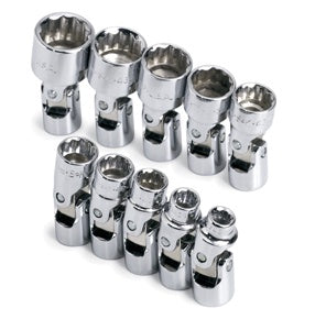 10 Pc 1/4" Dr 12Pt Metric Flex